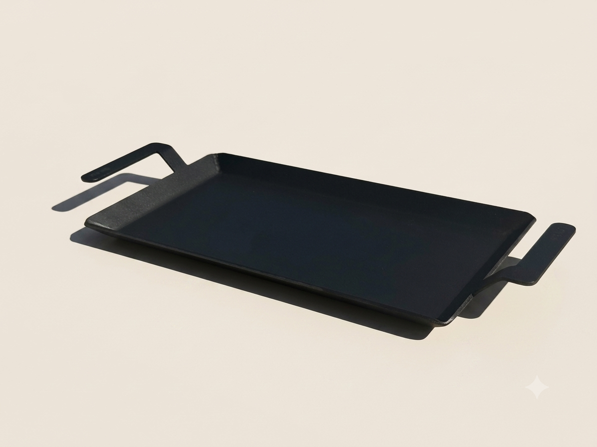 Plancha de Acero al Carbono para cocinar a la parrilla smash burger